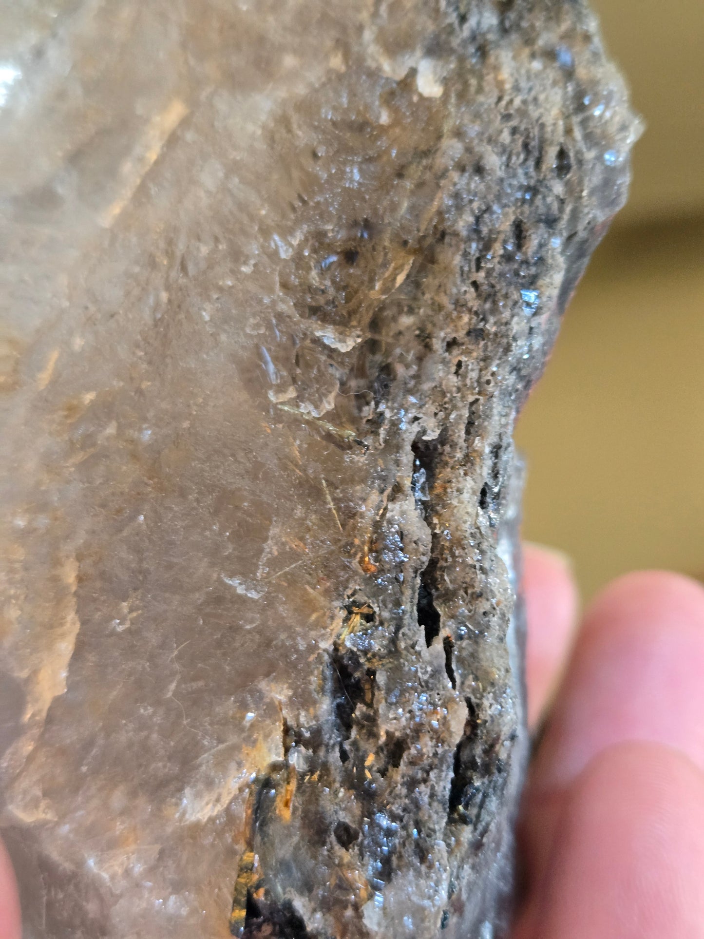 Rutilated Smokey Quartz free form