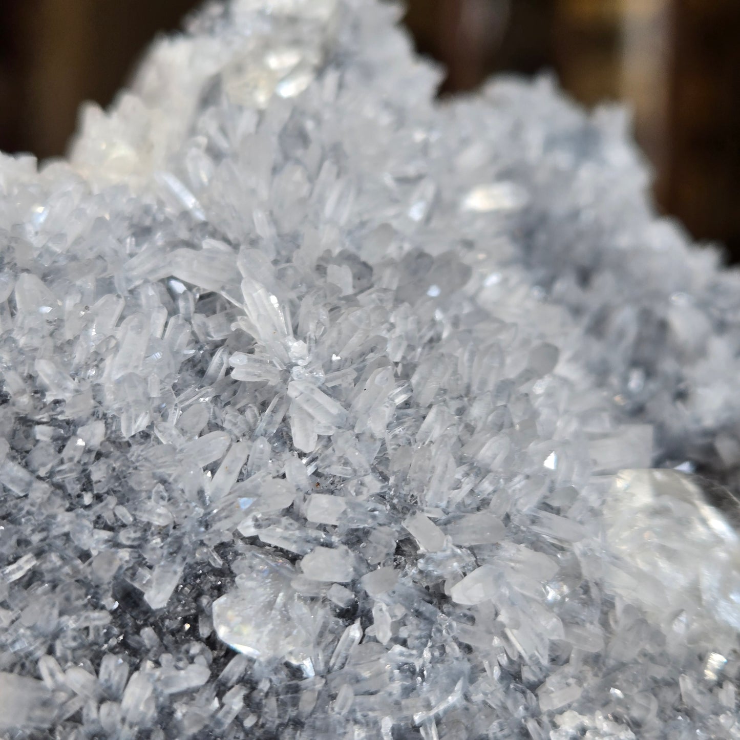 Benz Calcite with Needle Quartz