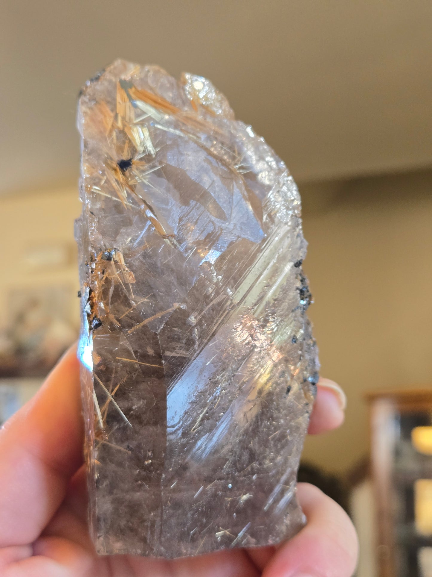 Rutilated Smokey Quartz free form